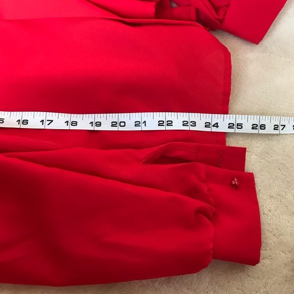 VINTAGE Laura Mae red button shirt - Picture 4 of 5